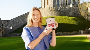 Olympic rower Sarah Winckless was awarded an MBE during the ceremony